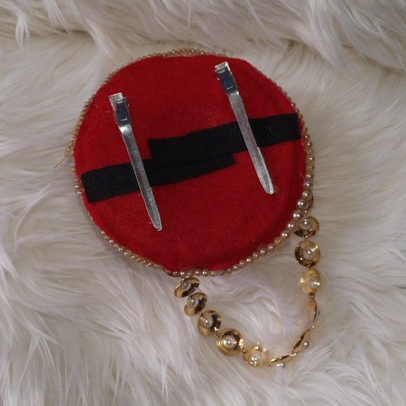 Grandma&Me Medium Red with Chain Hat HANDMADE - Picture 9 of 11